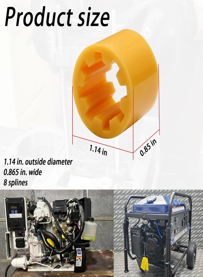 XTPTFABS 359448 Generator Pump Drive Sleeve/Power Systems Impeller Drive Sleeve Compatible With Kohler(models 5E, 4EF, 7.3E, 6EF, 5ECD, 4EFCD, 7.3ECD, and 6EFCD)-8 splines - Image 3