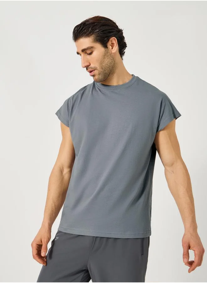 ستايلي Styli Slogan Print Oversized Training T-Shirt