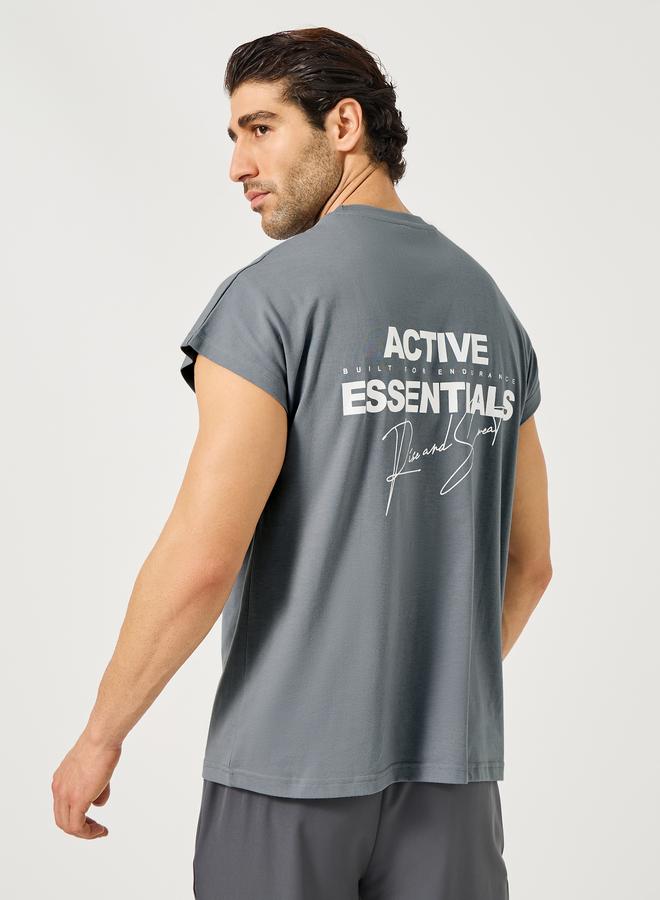 Styli Styli Slogan Print Oversized Training T-Shirt  - Image 5