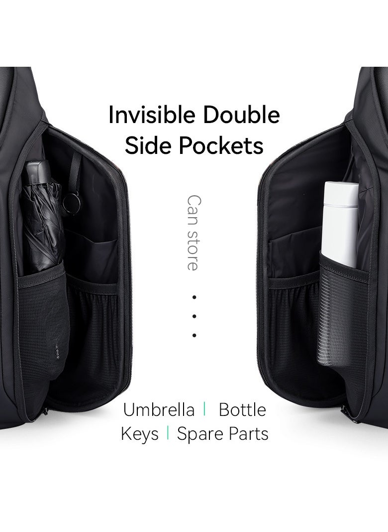 MARK RYDEN - Mark Ryden 4313 Waterproof Backpack, USB Charging, EVA Hard Shell, 17inch Laptop, CoolTech Future Series** - Image 1