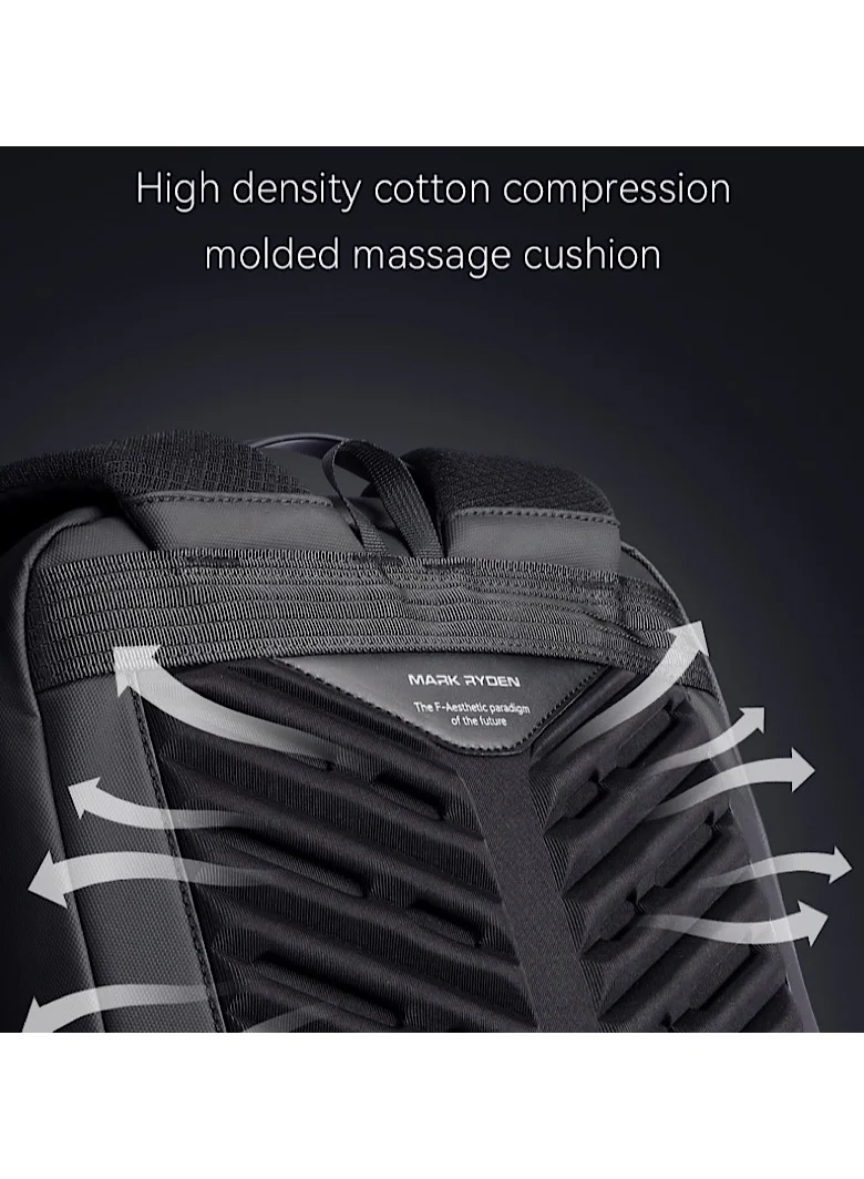 MARK RYDEN Mark Ryden 4313 Waterproof Backpack, USB Charging, EVA Hard Shell, 17inch Laptop, CoolTech Future Series**