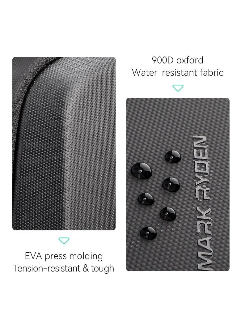 MARK RYDEN Mark Ryden 4313 Waterproof Backpack, USB Charging, EVA Hard Shell, 17inch Laptop, CoolTech Future Series**