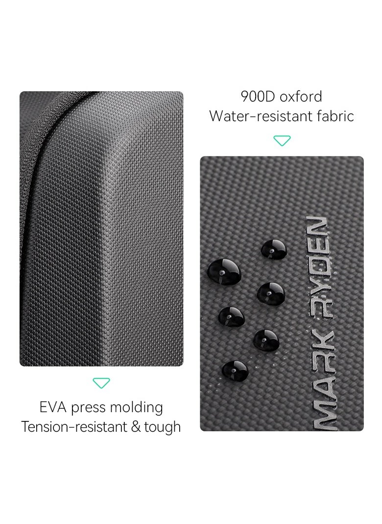 MARK RYDEN - Mark Ryden 4313 Waterproof Backpack, USB Charging, EVA Hard Shell, 17inch Laptop, CoolTech Future Series** - Image 1