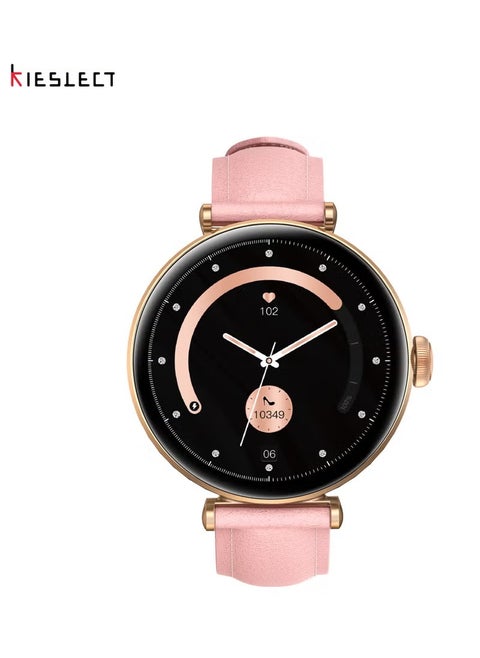 KIESLECT Smartwatch Pura Reno with 1.19" AMOLED Display , GPS, health tracking modes, and supports Bluetooth calling, Dual strap - Gold