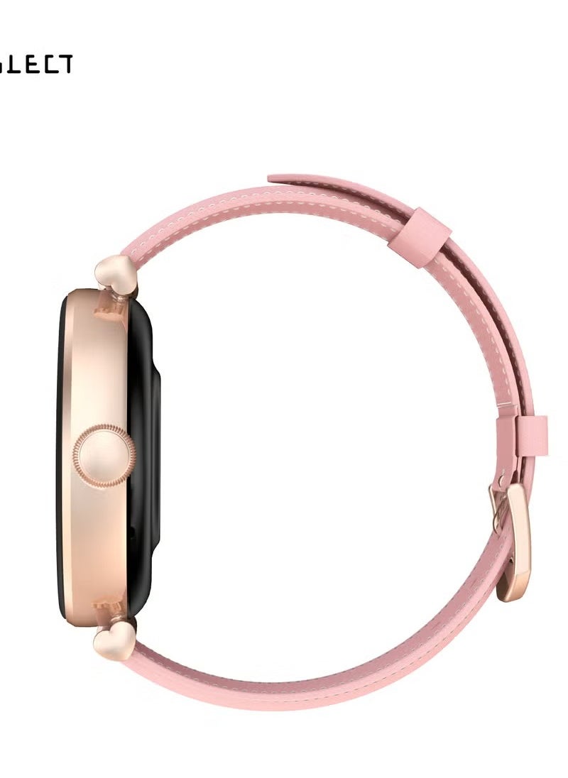 KIESLECT - KIESLECT Smartwatch Pura Reno with 1.19" AMOLED Display , GPS, health tracking modes, and supports Bluetooth calling, Dual strap - Gold - Image 1