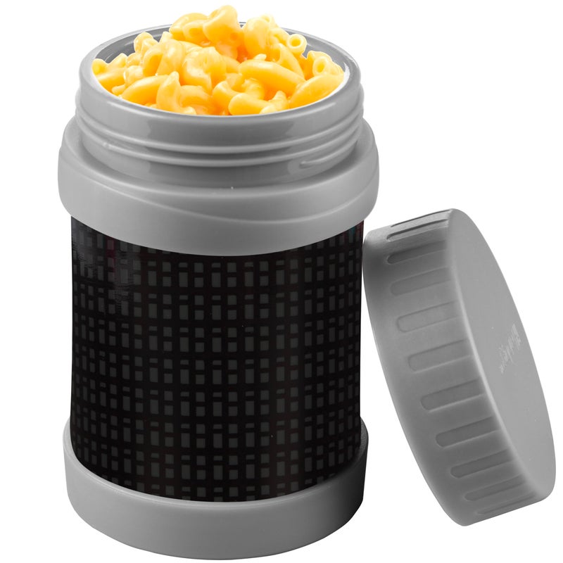 Bentology Stainless Steel Insulated Lunch 13 oz Jar for Kids â€“Large Leak-Proof Storage Container for Hot & Cold Food, Soups, Liquids - BPA Free - Fits Most Lunch Boxes and Bags - Black - Image 1