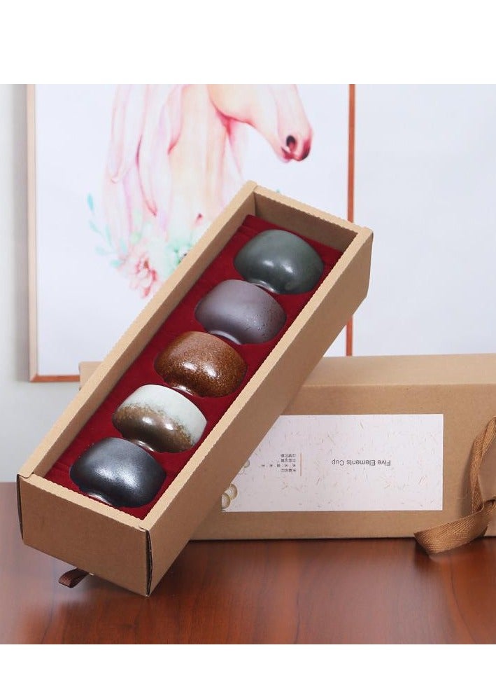 Excellent Stoneware Five Elements Cup Gift Box - Image 3