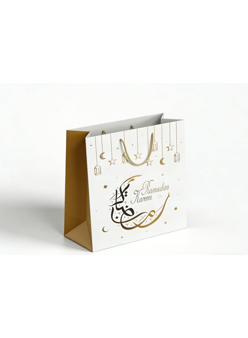 مجموعة حقيبة هدايا للتسوق، حقائب هدايا صغيرة بمقابض وحقائب بيع بالتجزئة بالجملة للأعمال الصغيرة والتسوق والبضائع وحقائب هدايا حفلات أعياد الميلاد وحفلات الزفاف - Image 2