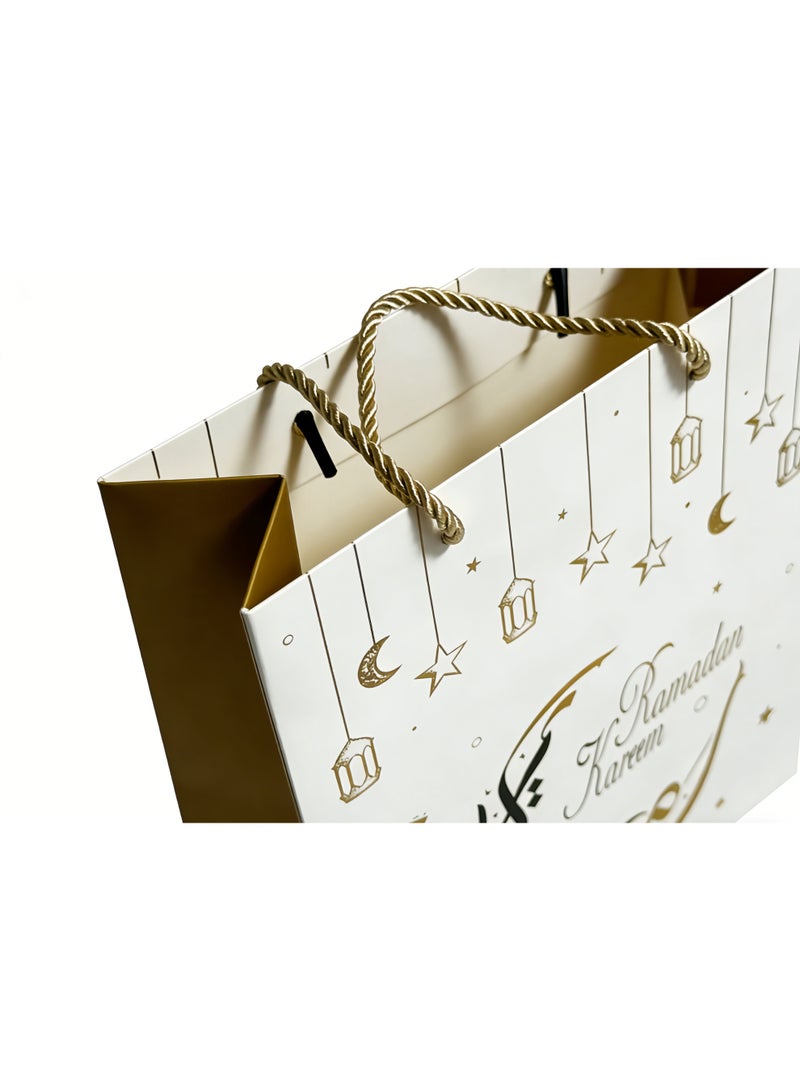 مجموعة حقيبة هدايا للتسوق، حقائب هدايا صغيرة بمقابض وحقائب بيع بالتجزئة بالجملة للأعمال الصغيرة والتسوق والبضائع وحقائب هدايا حفلات أعياد الميلاد وحفلات الزفاف - Image 5