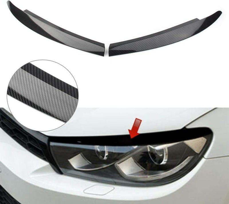 Vuzmode Gloss Black Headlight Eyelid Trim for VW Scirocco - Image 5