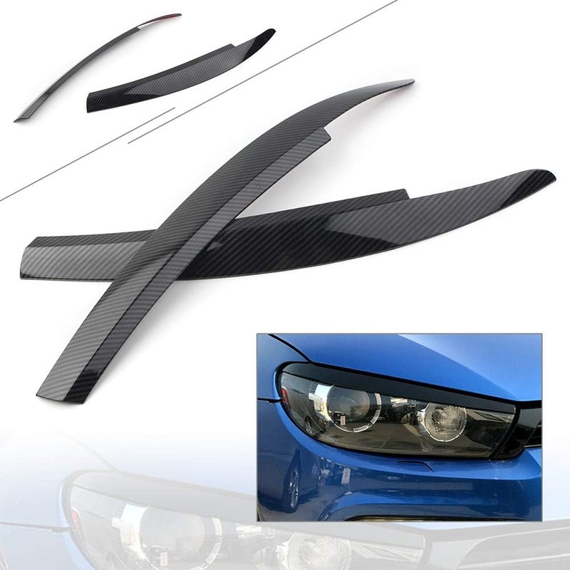 Vuzmode Gloss Black Headlight Eyelid Trim for VW Scirocco - Image 4