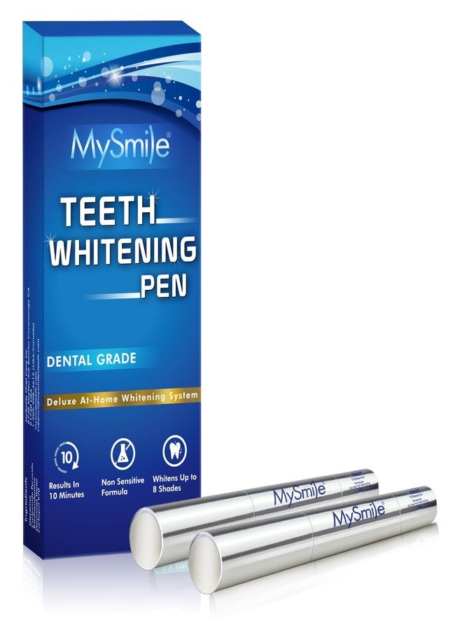 MySmile Teeth Whitening Strips Kit 14 Treatments with 28 LED Light - 10 Min Non-Sensitive Fast Whitening Teeth Enamel Safe Teeth Whitener - Helps to Remove Deep Stains - Image 1