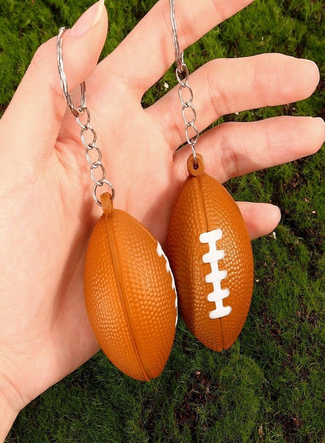 DEARIDAP 12 PCS Mini Foam Squeeze Balls, Small Sports Stress Ball Keychains, 1.57 in Ball Keychains Bulk for Game Party Decoration Bag Gift Fillers (football) - Image 4