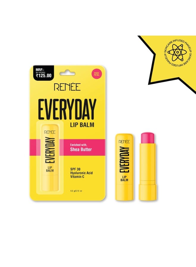 رينيه بلسم الشفاه الملون للاستخدام اليومي من RENEE (درجة Rose Petal) - يعالج ويرطب ويحمي بمعامل حماية SPF 30؛ مخصص للشفاه الجافة والمتشققة، وغني بفيتامين C وزبدة الشيا وحمض الهيالورونيك؛ مستحضر تجميل يجمع بين المكياج والعناية بالبشرة (4.5 جم). - Image 5