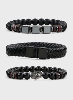 Seventy Five 3 Pack Plaited Hamsa Bracelet Set  - Image 1