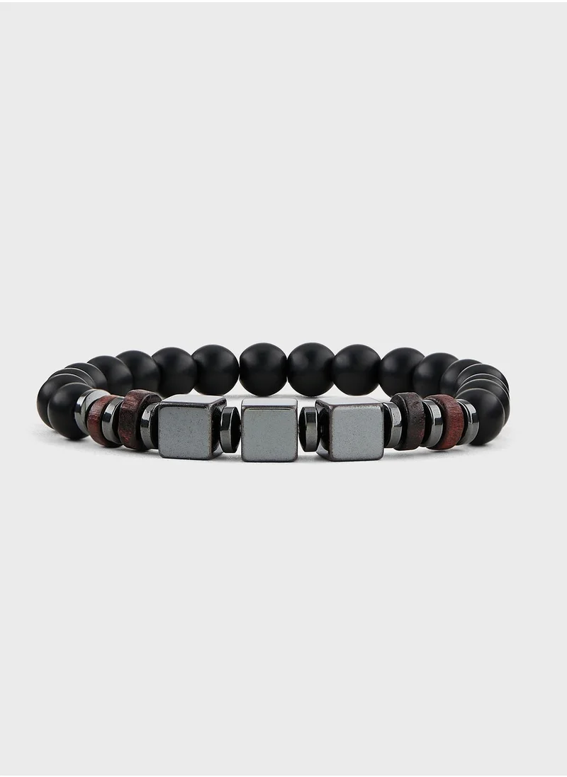Seventy Five 3 Pack Plaited Hamsa Bracelet Set