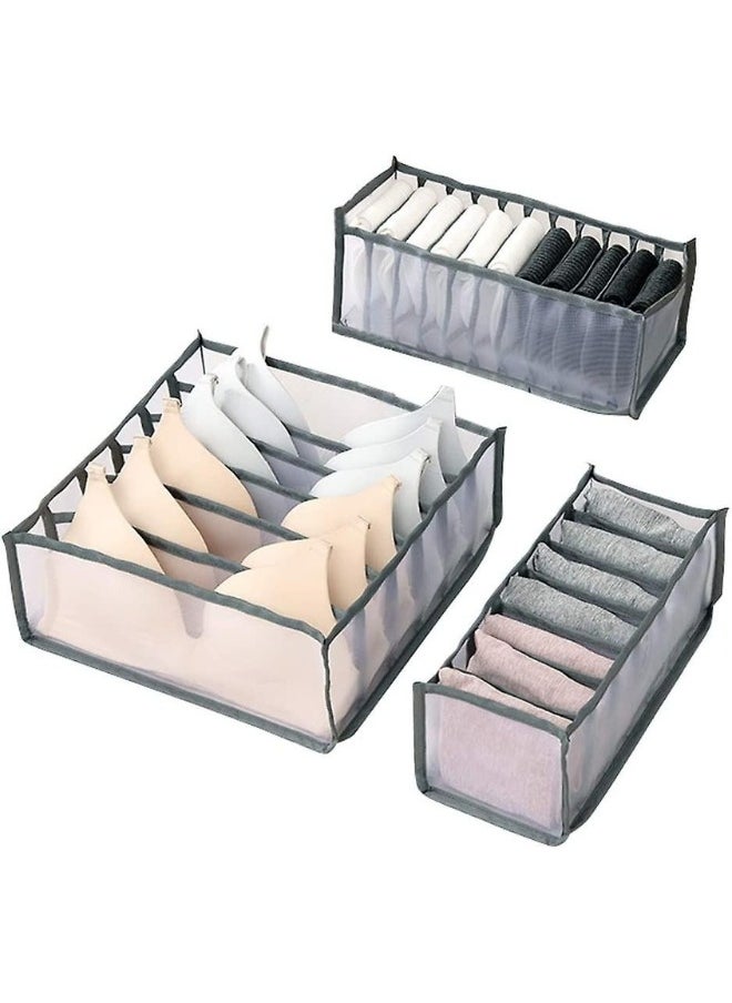 Generic 3 Pack Foldable Drawer Organizer Closet Organizer Drawer Suitable For Underwear/Underpants/Socks/Bra/Panties/Ties  - Image 4