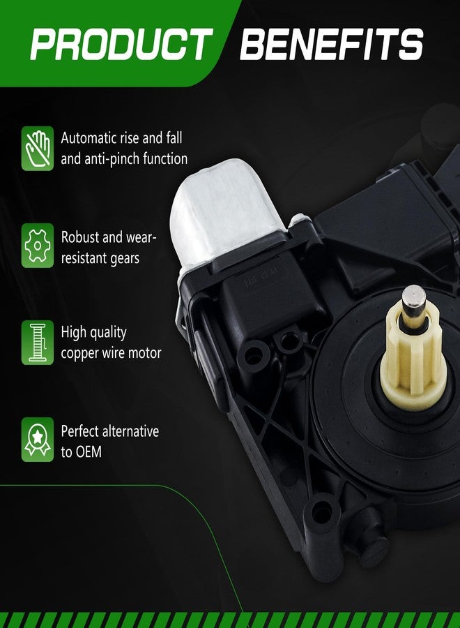 TCFWED Power Window Motor Compatible with Ford F-150 2011 2012 2013 2014,Front Passenger Side,with Anti-Clip Function, Replace# BL3Z1523200 BL3Z1523200A BL3Z1523200B BL3Z1523200D BL3Z1523200E 742-663 - Image 4