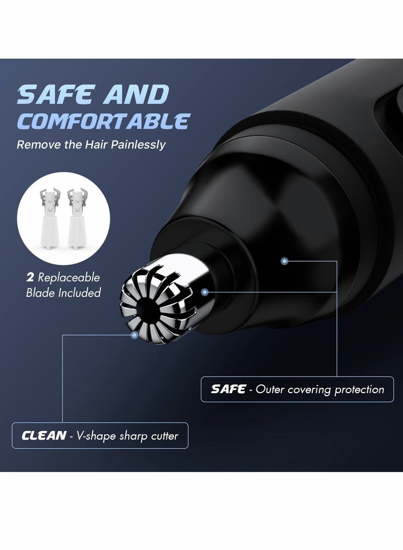 Electric Nose and Ear Hair Trimmer, Battery,Powered Grooming Tool for Facial Hair Removal - Image 4