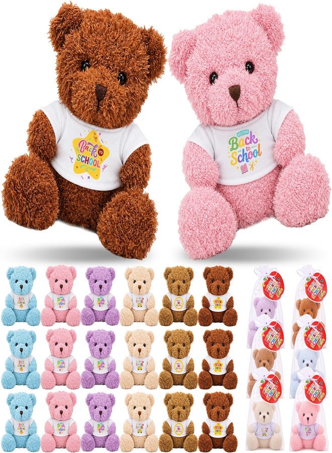 Poen 24 Sets Back to School Gifts for Student 4.7Inch Mini Stuffed Bear - Image 1