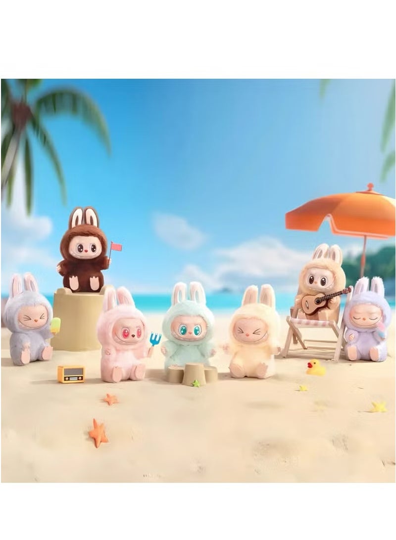 Pop Mart x Momiji POP MART Labubu Second Generation Sit-and-Sit Party Series-5.91-inch vinyl plush blind box doll, equipped with a hanging ring, suitable for various bag hangings, desktop ornaments and birthday gifts, bagged  - Image 2