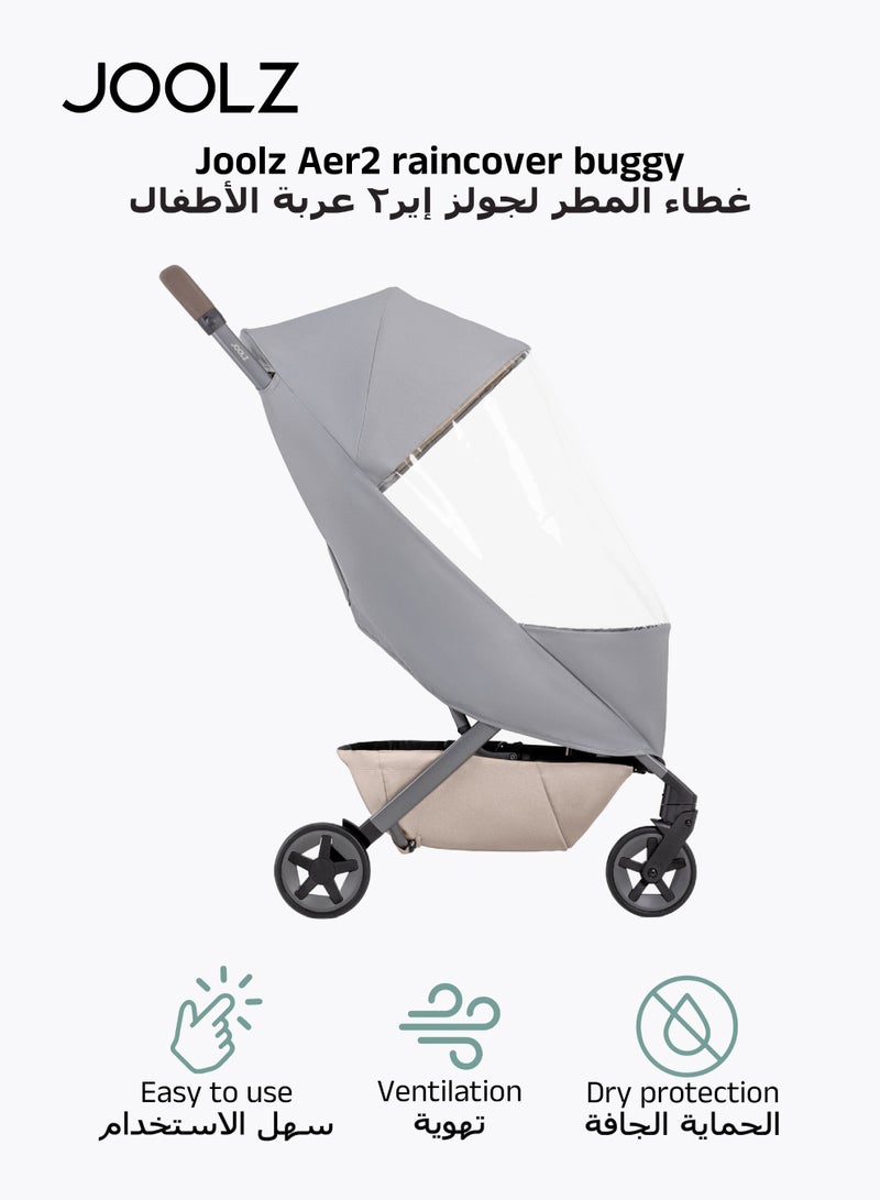 JOOLZ Raincover for Joolz Aer2 & Aer+ Stroller | Wind & Waterproof Protection | Shield from Rain, Snow & Hail | Ventilated Design | Compact & Portable | Universal Fit | 50x30x10 cm - Image 1