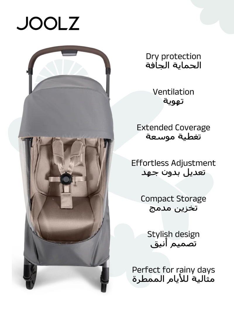 JOOLZ Raincover for Joolz Aer2 & Aer+ Stroller | Wind & Waterproof Protection | Shield from Rain, Snow & Hail | Ventilated Design | Compact & Portable | Universal Fit | 50x30x10 cm - Image 3
