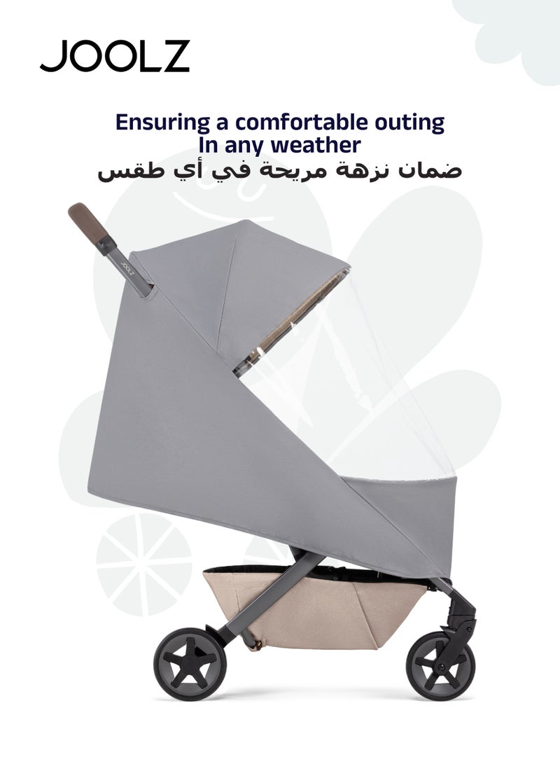 JOOLZ Raincover for Joolz Aer2 & Aer+ Stroller | Wind & Waterproof Protection | Shield from Rain, Snow & Hail | Ventilated Design | Compact & Portable | Universal Fit | 50x30x10 cm - Image 5