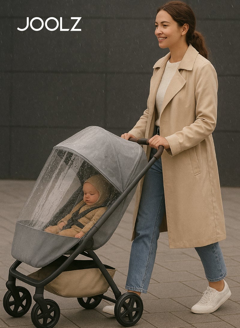 JOOLZ Raincover for Joolz Aer2 & Aer+ Stroller | Wind & Waterproof Protection | Shield from Rain, Snow & Hail | Ventilated Design | Compact & Portable | Universal Fit | 50x30x10 cm - Image 2