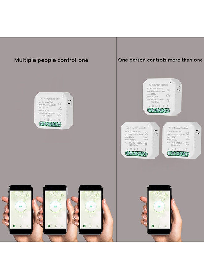 Tuya MINI DIY One Way Smart Switch Small Body APP Remote Control WiFi Switch Timer Light Switch