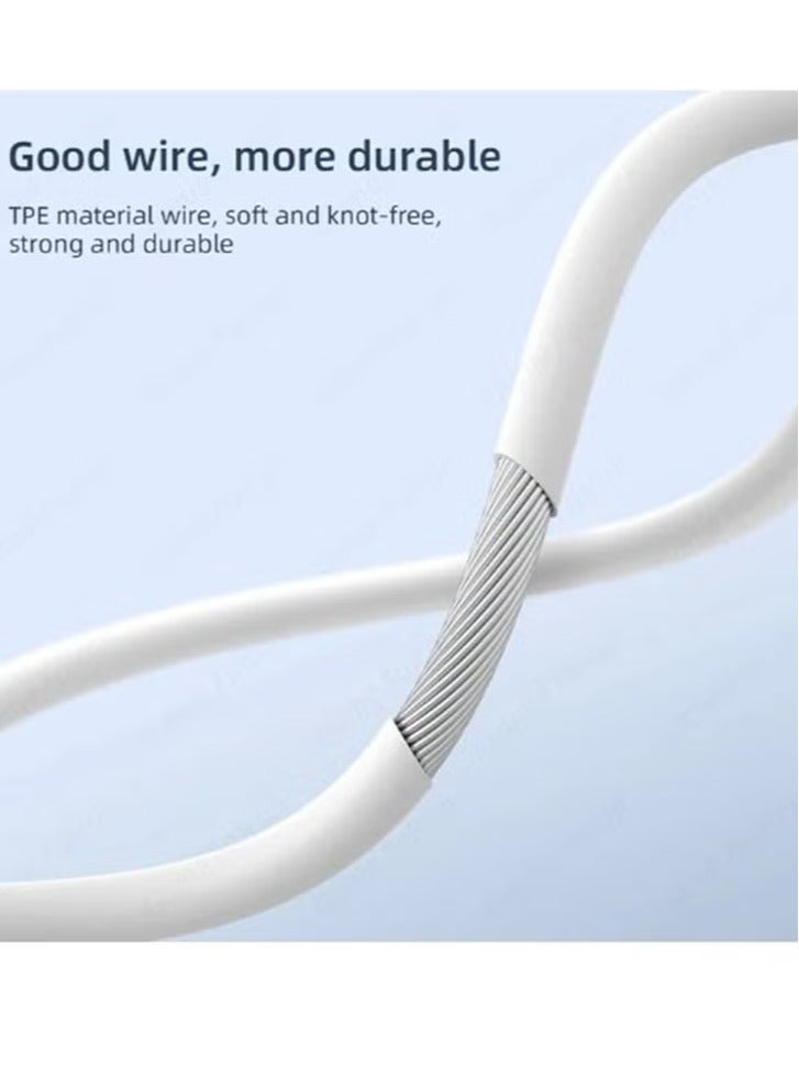 JAJEEK Lightning Wired Headphones Semi In-Ear HiFi Bass Music Earbuds with Mic - Type-C & 3.5mm Compatibility, Handfree Earphones for Samsung, Xiaomi, iPad & More - Image 4