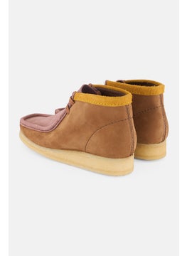 clarks Men Wallabee Lace Up Ankle Boots, Tan  - Image 2
