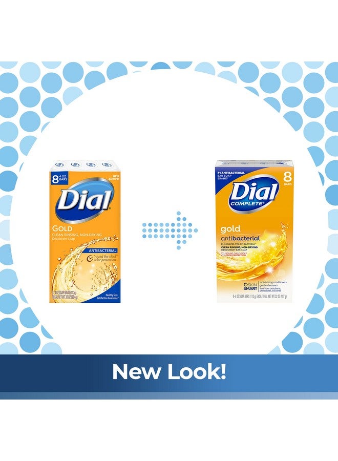 Dial صابون مضاد للبكتيريا ذهبي 4 أونصة 8 قطع - Image 3