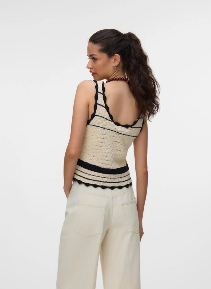 Vero Moda Casual Sleeveless U Neck Sweater