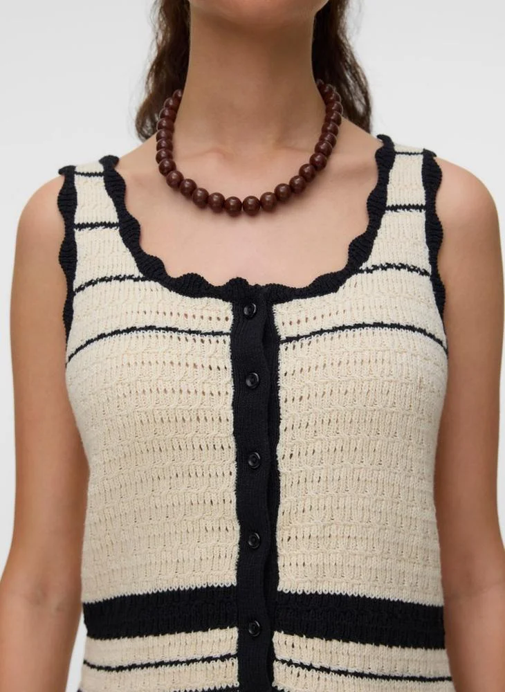 Vero Moda  Casual Sleeveless U Neck Sweater for Women | Best Price UAE