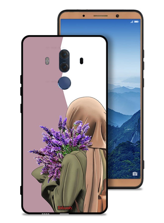 Tolwak Huawei Mate 10 Pro Protective Case Cover Holding Flower - Image 1
