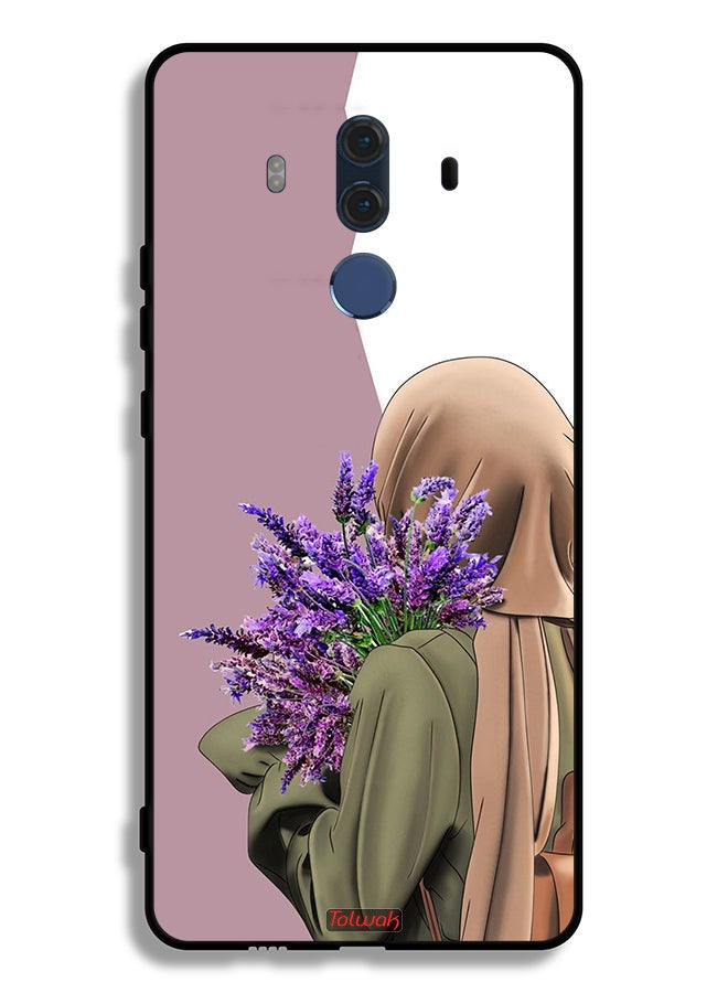 Tolwak Huawei Mate 10 Pro Protective Case Cover Holding Flower - Image 2
