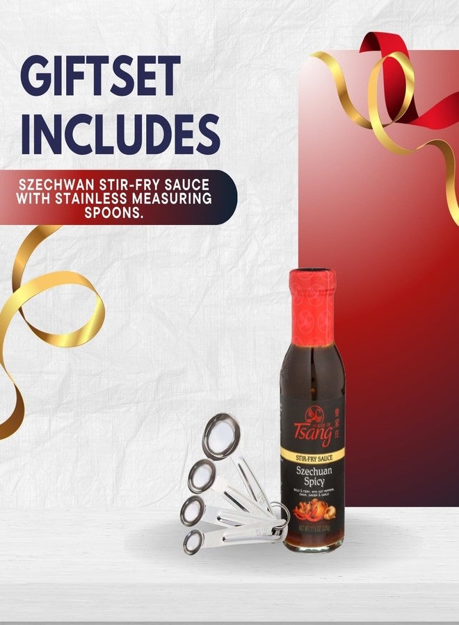 GROVE House Of Tsang Sauce Stir-Fry Szechuan (11.5 OZ.) Bundle with Measuring Spoon for Cooking, Marinade Mixing and Flavor Portioning - Gift Set (2 Items) - Image 3