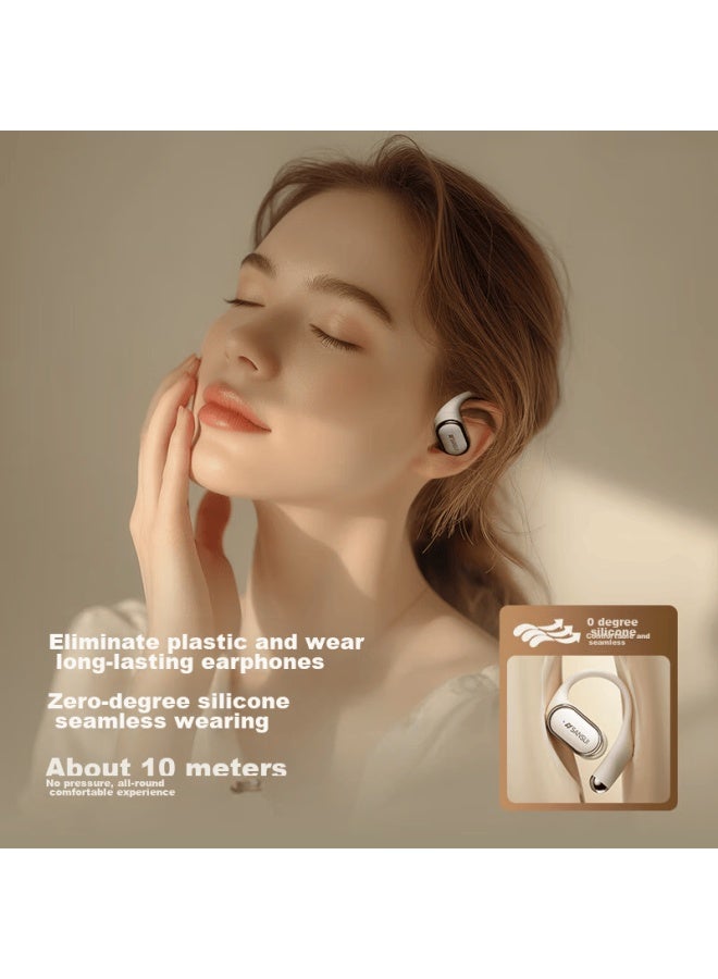 Sansui Tw50 Bluetooth Headphones, Over-ear Bone Conduction Concept, Open-style For Sports, Call Noise Reduction, Suitable For Huawei And Sony, Black - Image 2