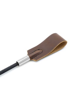 SYOSI Riding Crop 18inches Leather Horse Whip Horse Whip With Anti-Slip Grip Gel Handle Equestrianism Whips for Stage Performance Racing Cosplay Costume Accessories  - Image 3