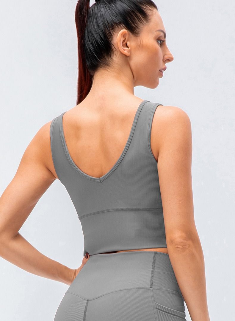 Loquat New women running fitness air tight sexy yoga sports vests  - Image 2