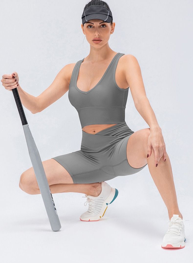 Loquat New women running fitness air tight sexy yoga sports vests  - Image 3