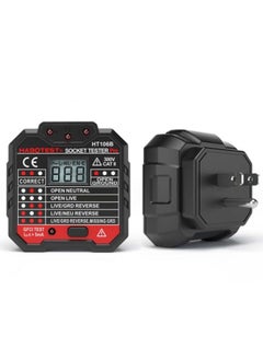 HT106 Socket Testers Voltage Test Detector Ground Line Neutral Line Live Line Leakage Electroscope(US Plug)
