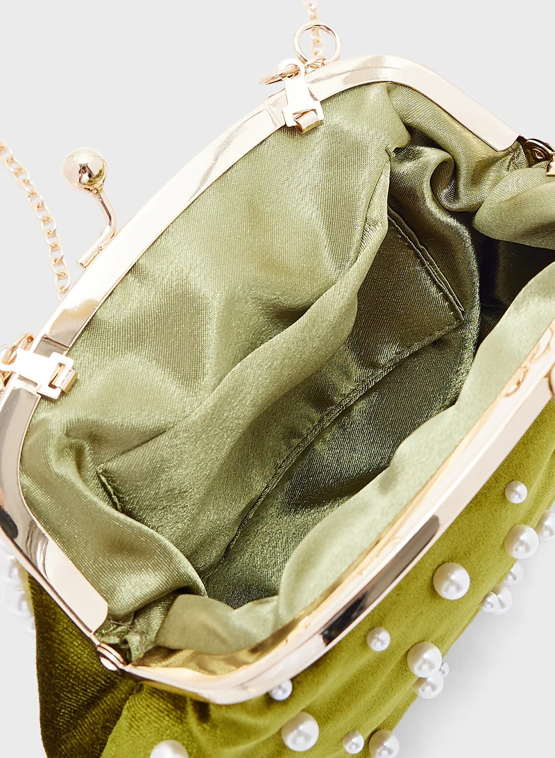 خزانة Pearl Handle Clutch Bag