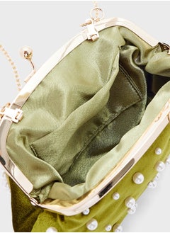 Khizana Pearl Handle Clutch Bag  - Image 5