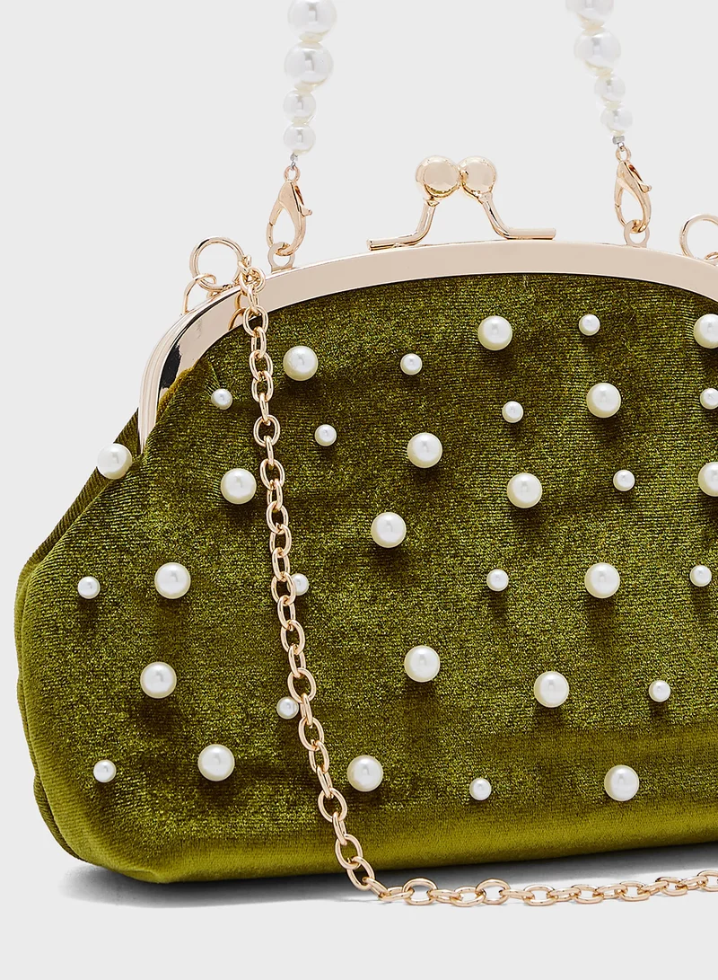 خزانة Pearl Handle Clutch Bag