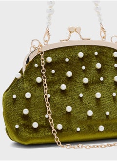 Khizana Pearl Handle Clutch Bag  - Image 4