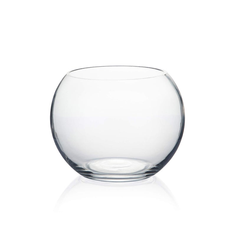 WGVI Wgv Bowl Glass Vase  Diameter 6""  Height 4.5""  Open Width 4""  (Multiple Sizes Choices) Clear Bubble Planter Terrarium Fish Bowl For Wedding Event Home Decor  1 Piece (Vbw0006A) - Image 1