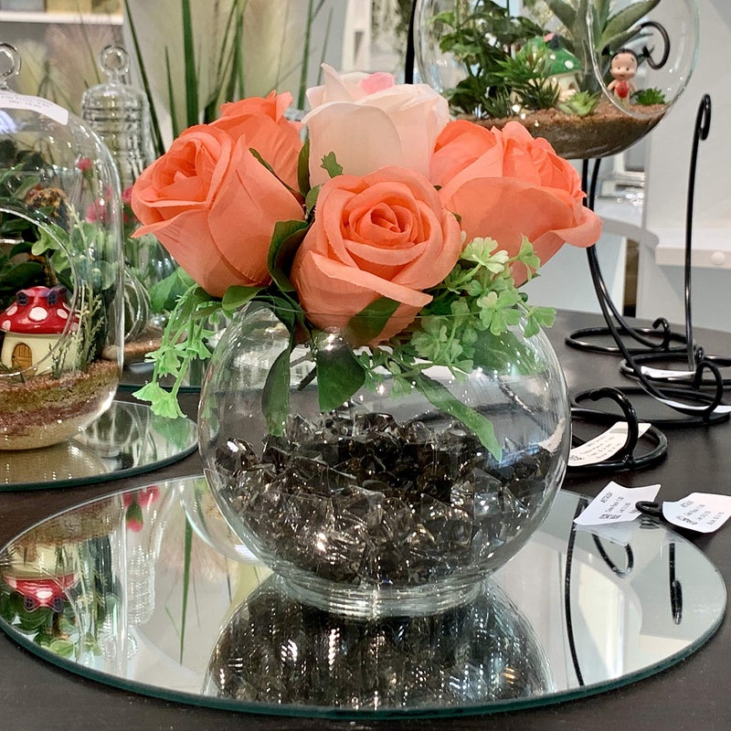 WGVI Wgv Bowl Glass Vase  Diameter 6""  Height 4.5""  Open Width 4""  (Multiple Sizes Choices) Clear Bubble Planter Terrarium Fish Bowl For Wedding Event Home Decor  1 Piece (Vbw0006A) - Image 5