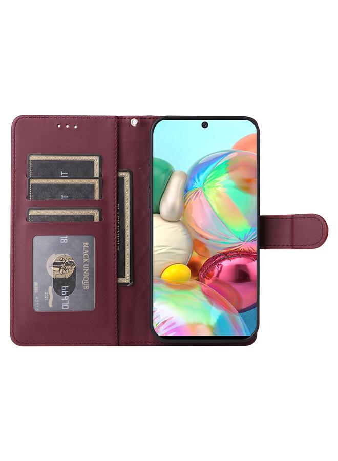 S-TOP Case For Samsung Galaxy A71 Diamond Lattice Leather Flip Phone Case - Image 4
